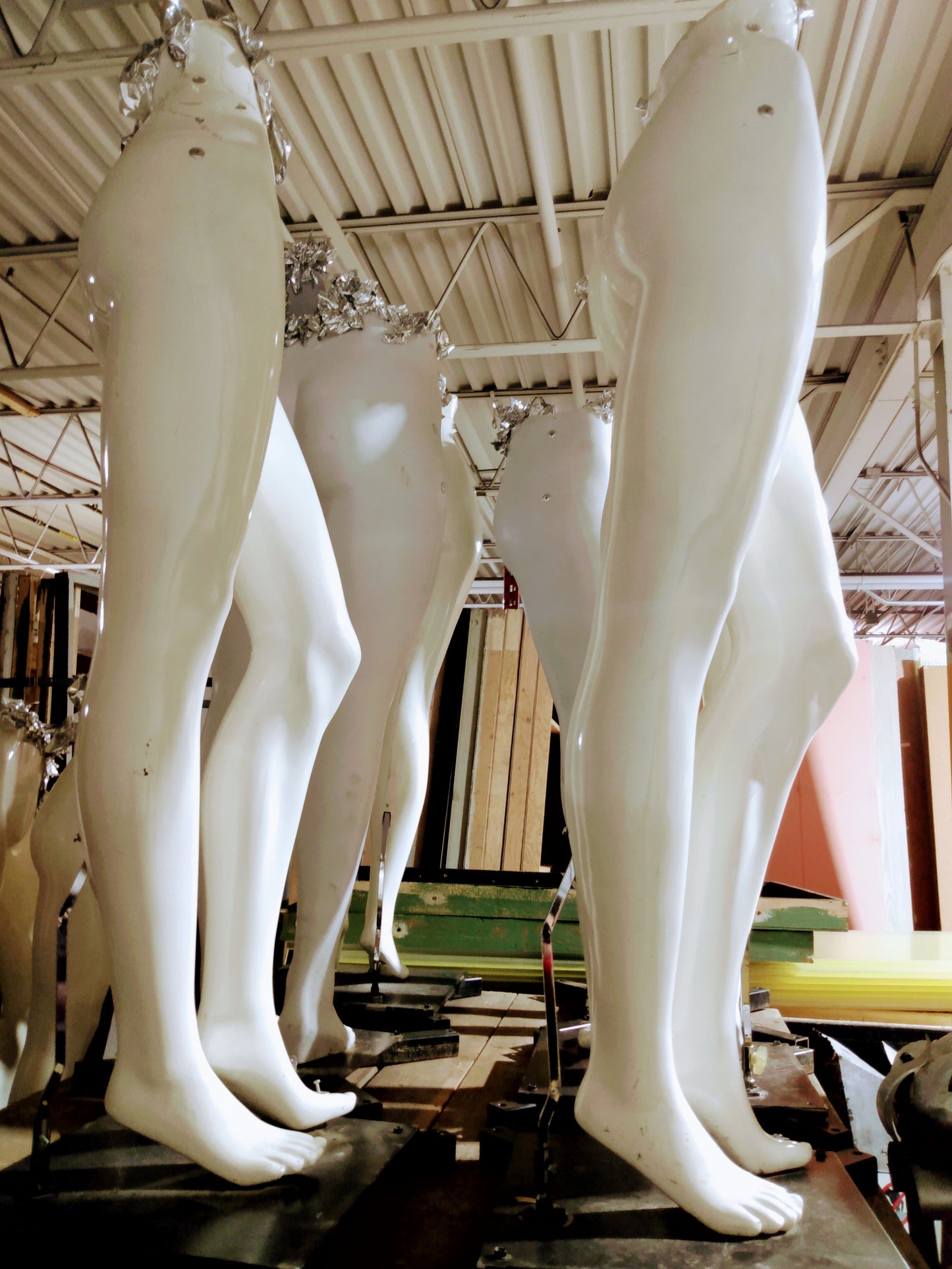 Mannequin (demi-torse et jambes) sur base d'acier