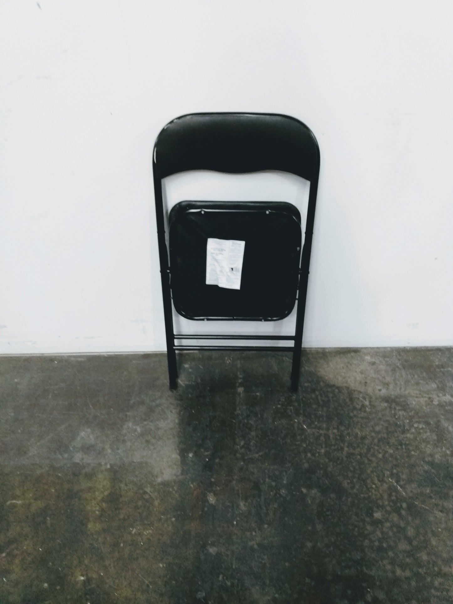 Chaise pliante avec assise rembourrée