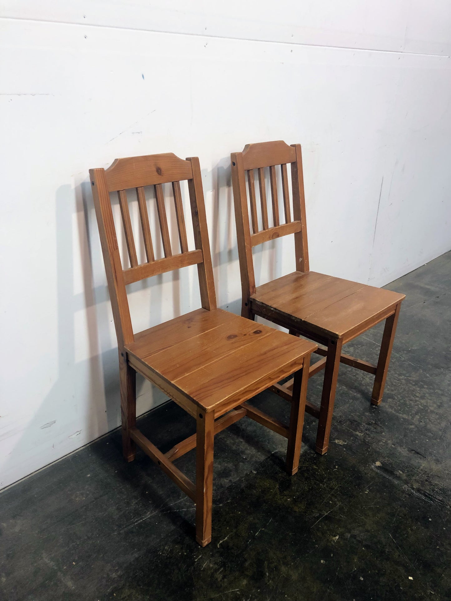 Chaises de cuisine en bois