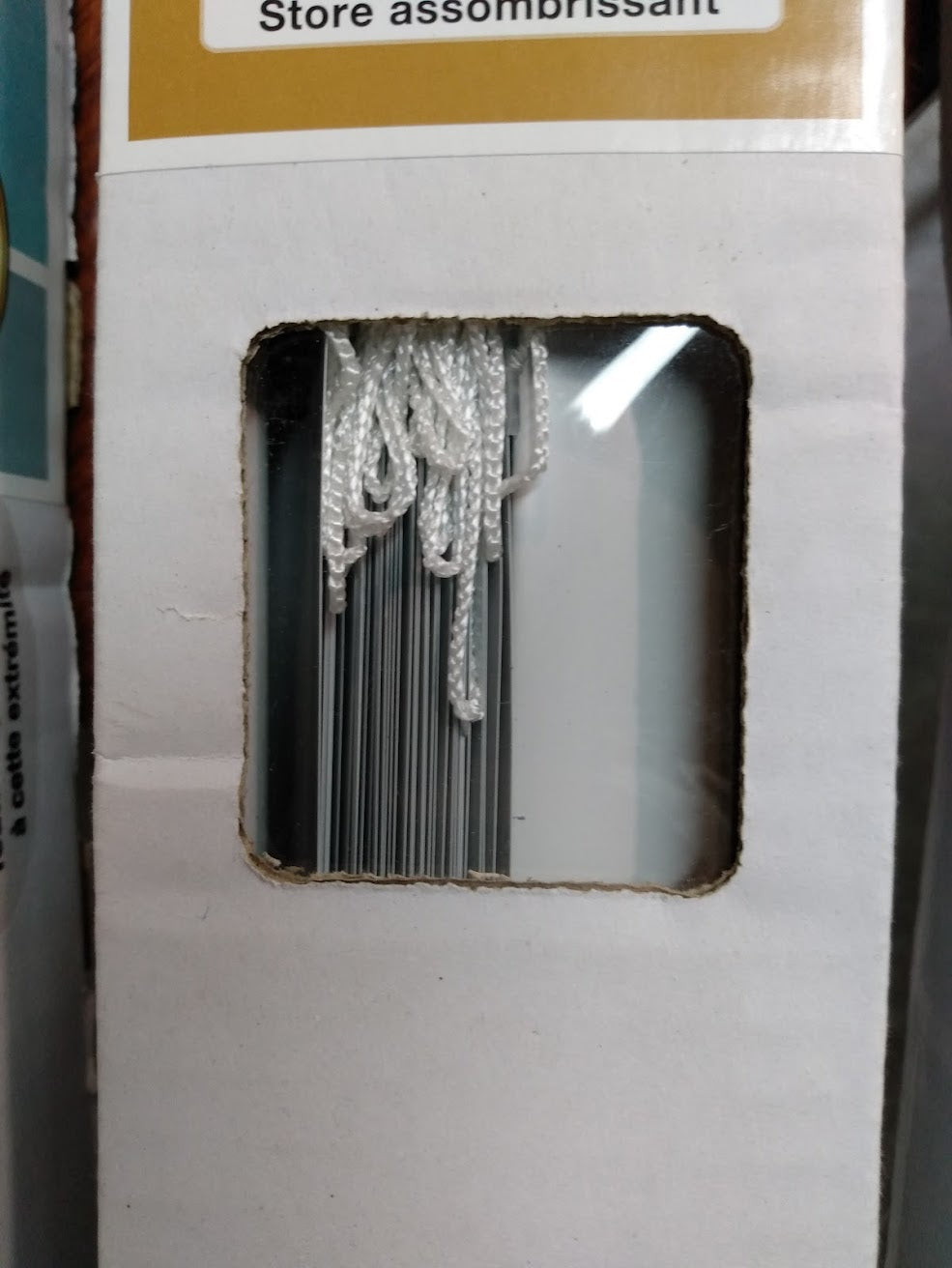 Store de fenêtre - Aluminium blanc