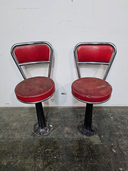 Chaise vintage rouge