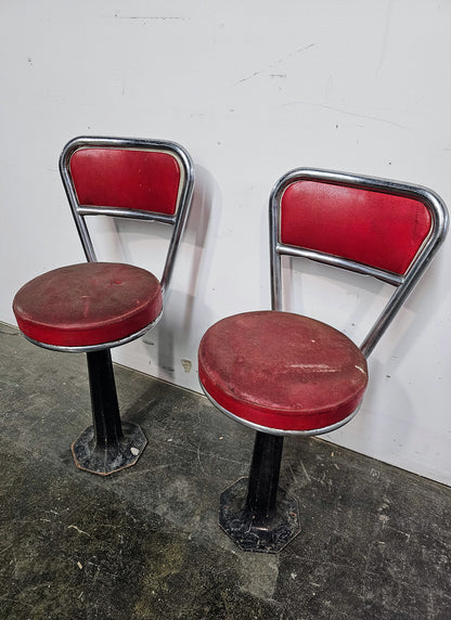 Chaise vintage rouge