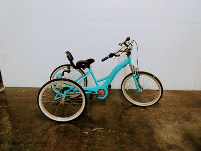 Tricycle et chariot adapté