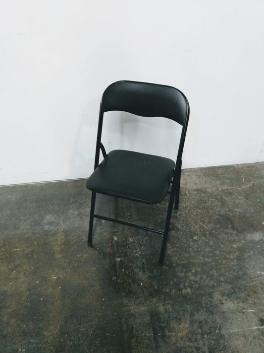 Chaise pliante avec assise rembourrée