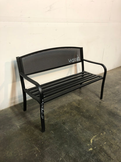 Banc de parc noir