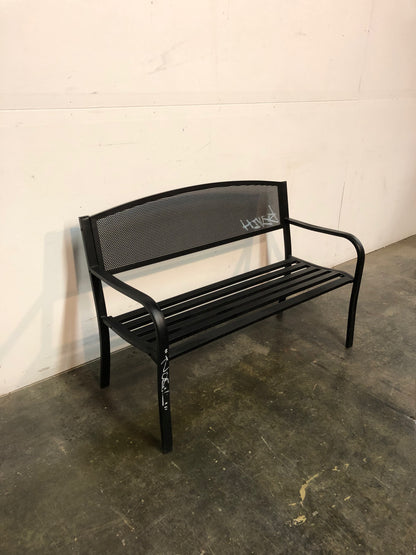Banc de parc noir