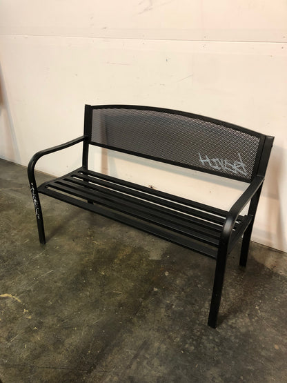 Banc de parc noir