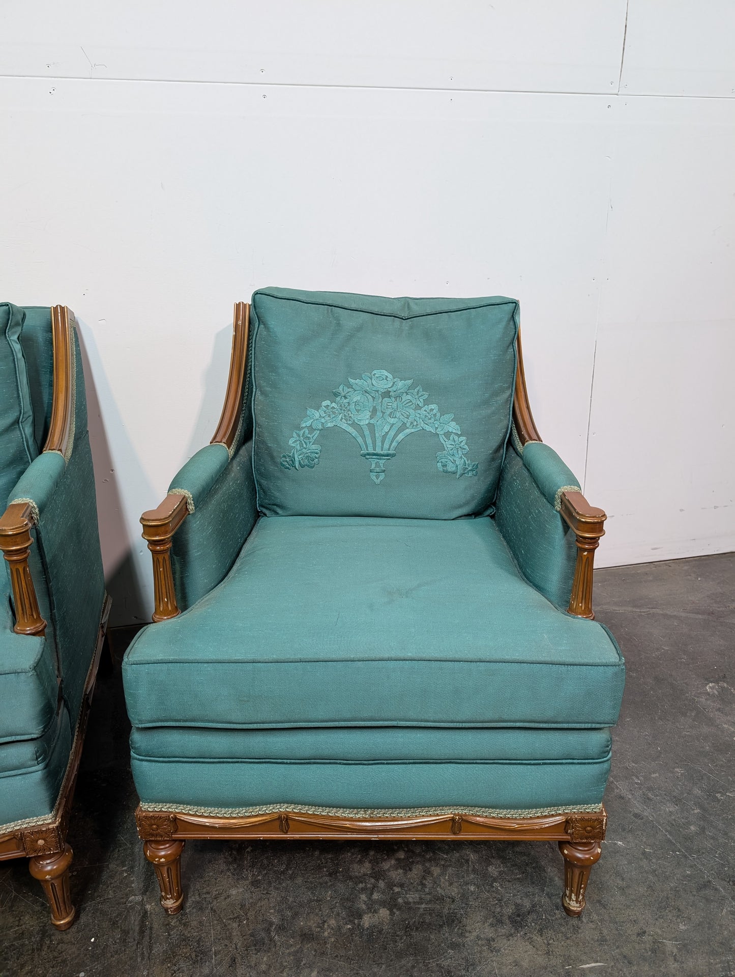 Fauteuil turquoise