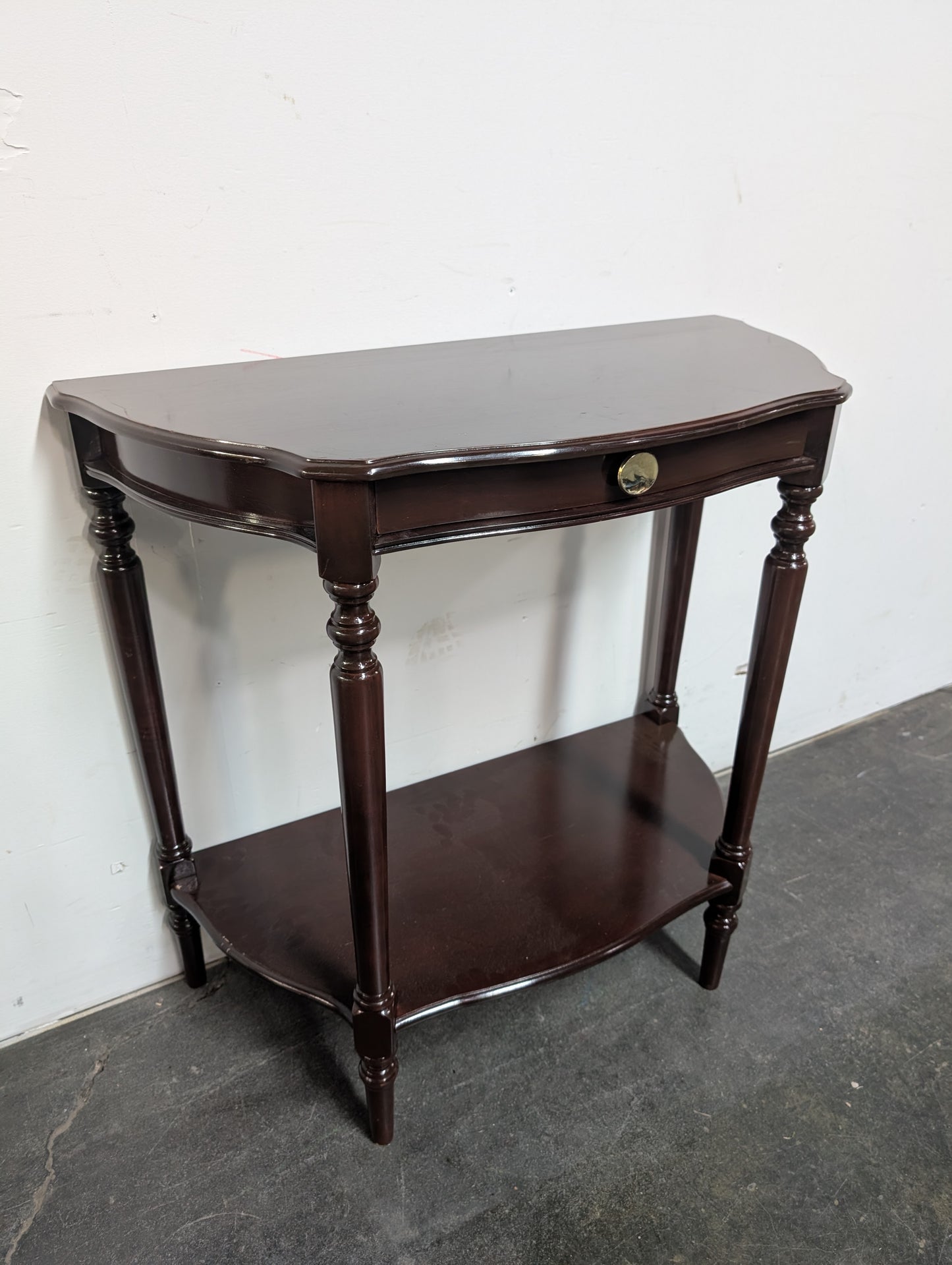 Petite table console à tiroir