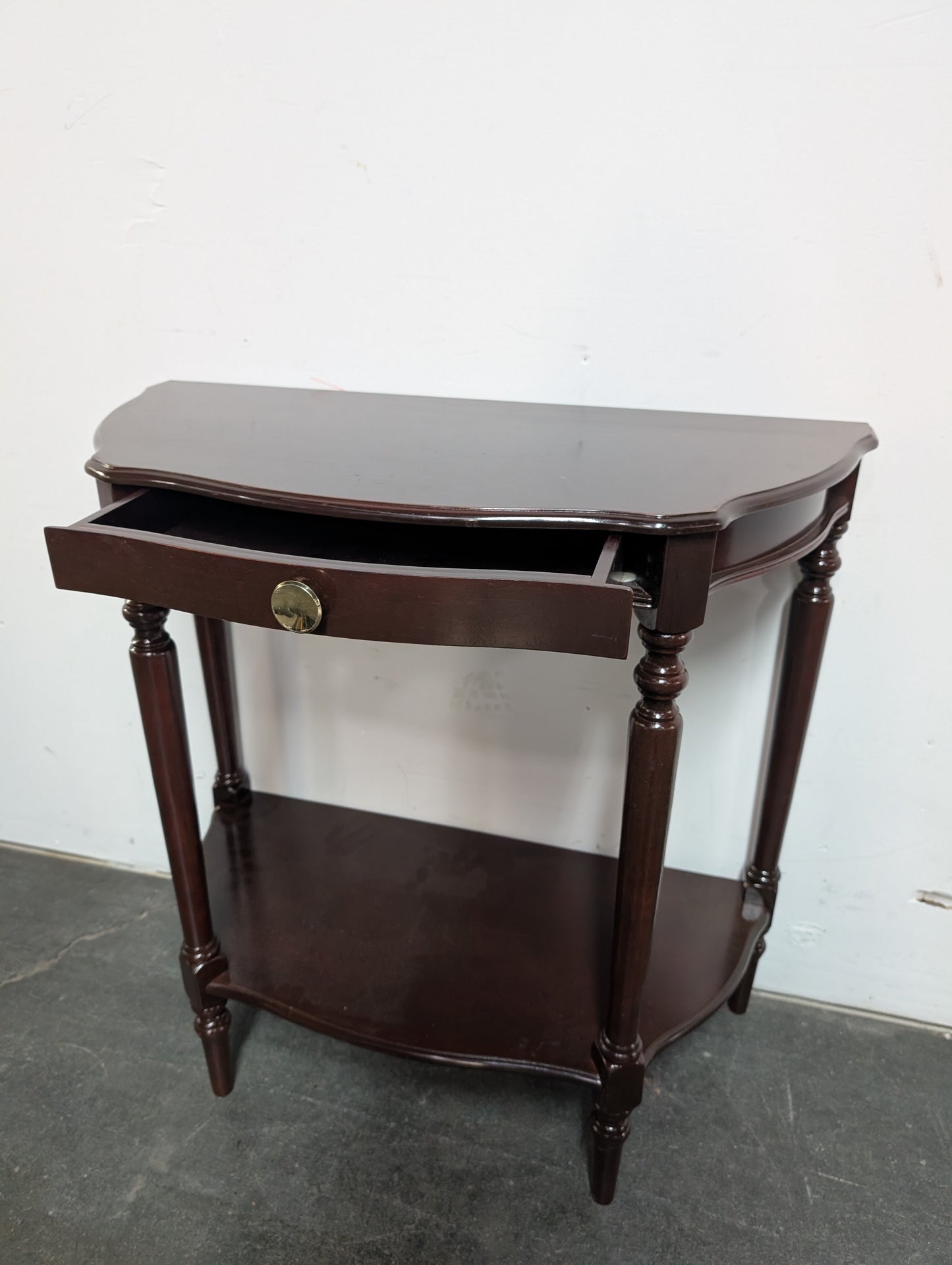 Petite table console à tiroir