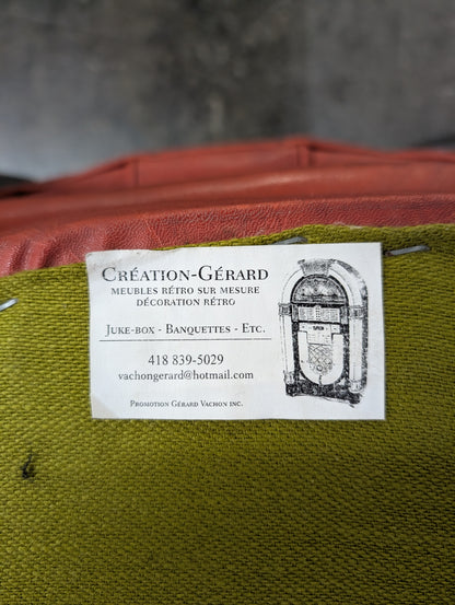 Chaise rétro orange