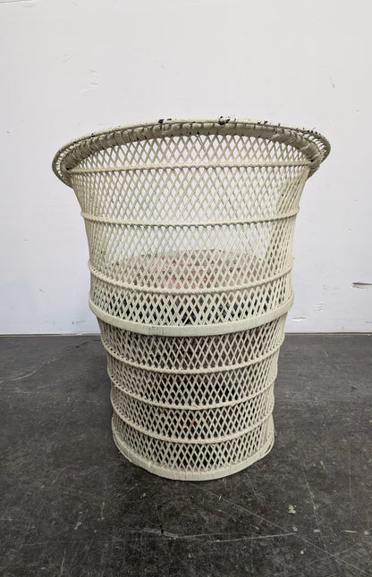 Fauteuil en rotin blanc
