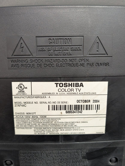 Télévision cathodique Toshiba 27"