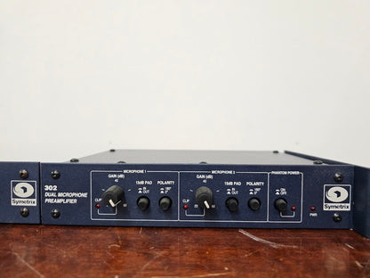 Symetrix 302 Dual Channel Microphone Preamplifier | 302 Dual Mic Pre-Amp