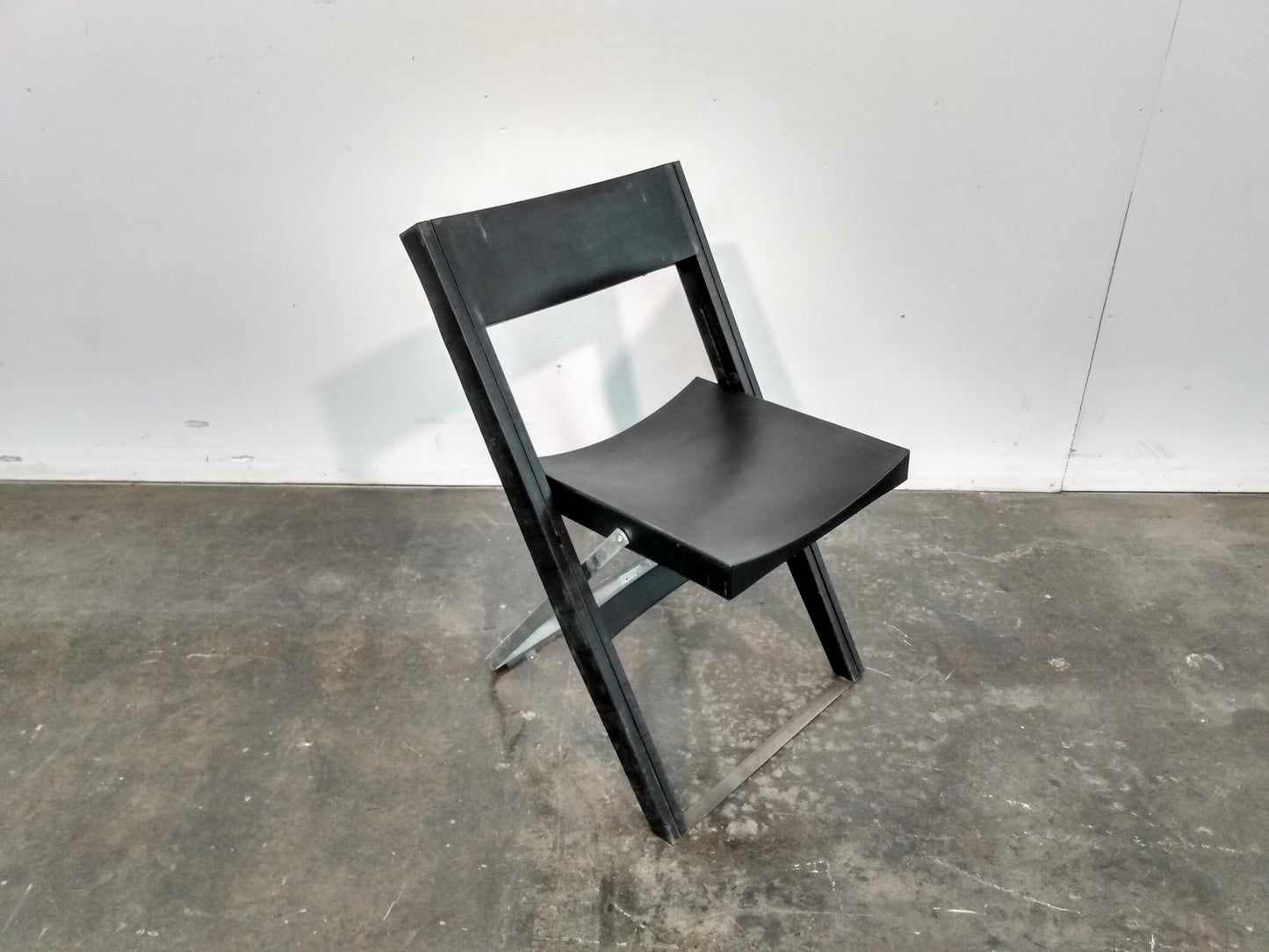 Chaise pliante noire